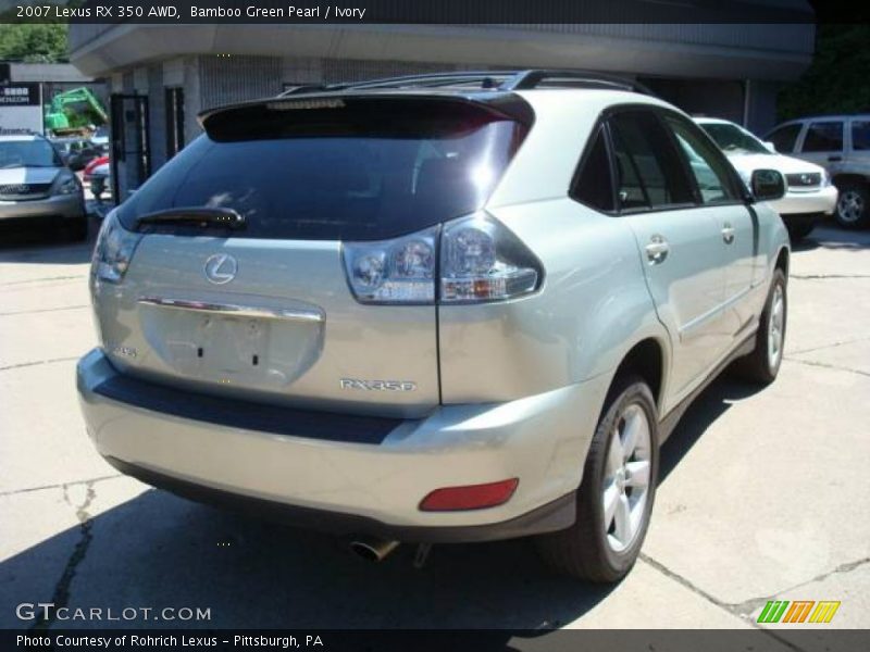 Bamboo Green Pearl / Ivory 2007 Lexus RX 350 AWD