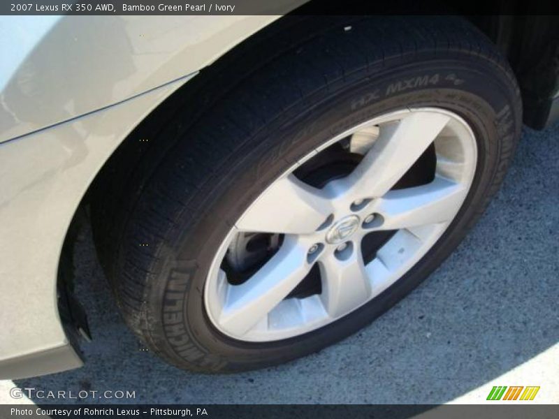 Bamboo Green Pearl / Ivory 2007 Lexus RX 350 AWD