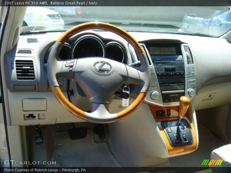 Bamboo Green Pearl / Ivory 2007 Lexus RX 350 AWD