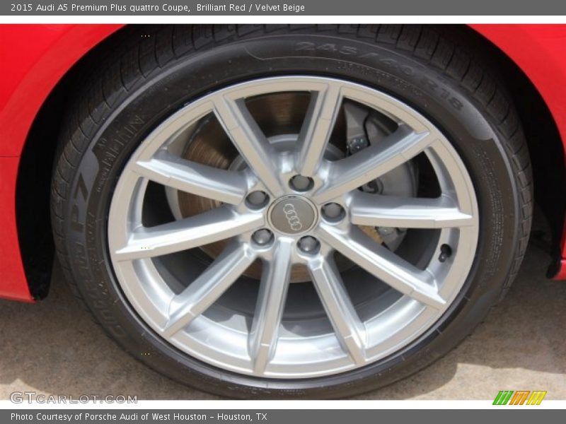 Brilliant Red / Velvet Beige 2015 Audi A5 Premium Plus quattro Coupe