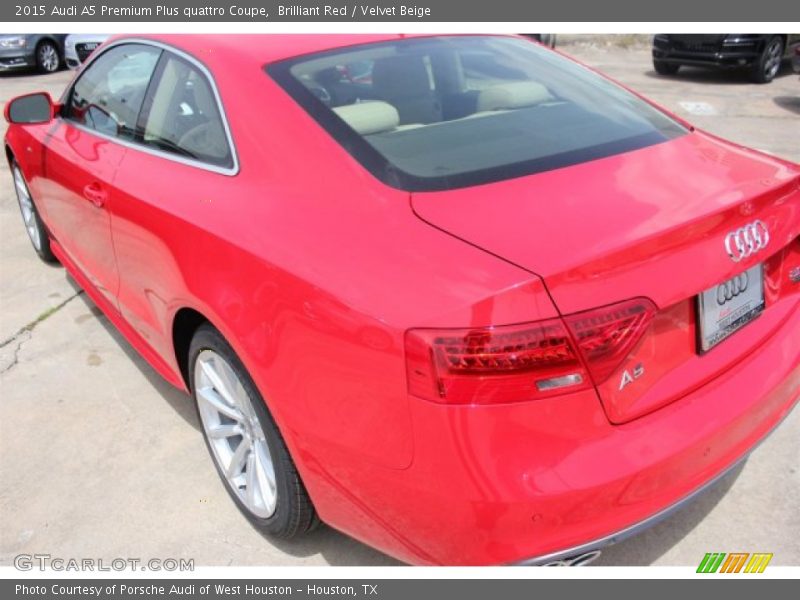 Brilliant Red / Velvet Beige 2015 Audi A5 Premium Plus quattro Coupe