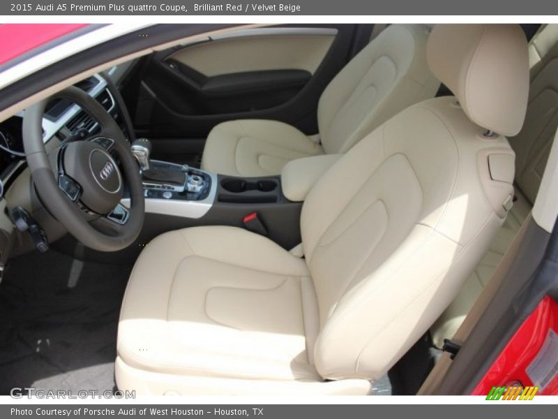 Brilliant Red / Velvet Beige 2015 Audi A5 Premium Plus quattro Coupe
