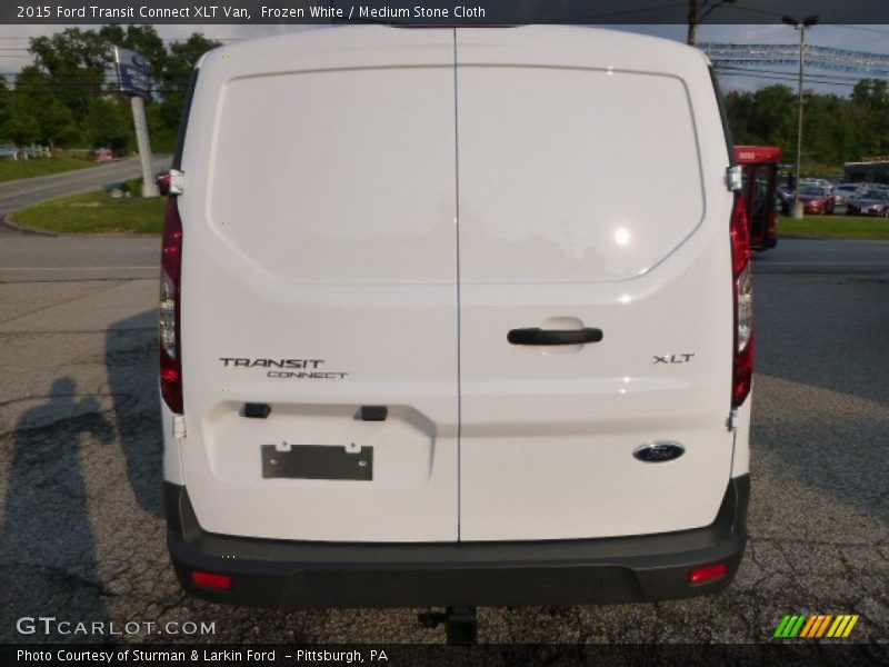Frozen White / Medium Stone Cloth 2015 Ford Transit Connect XLT Van