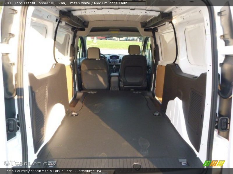 Frozen White / Medium Stone Cloth 2015 Ford Transit Connect XLT Van