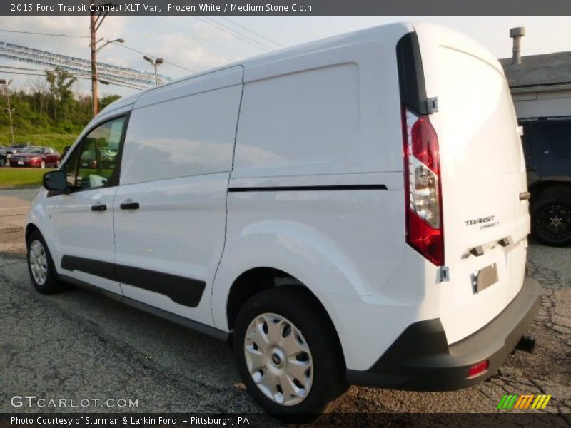 Frozen White / Medium Stone Cloth 2015 Ford Transit Connect XLT Van