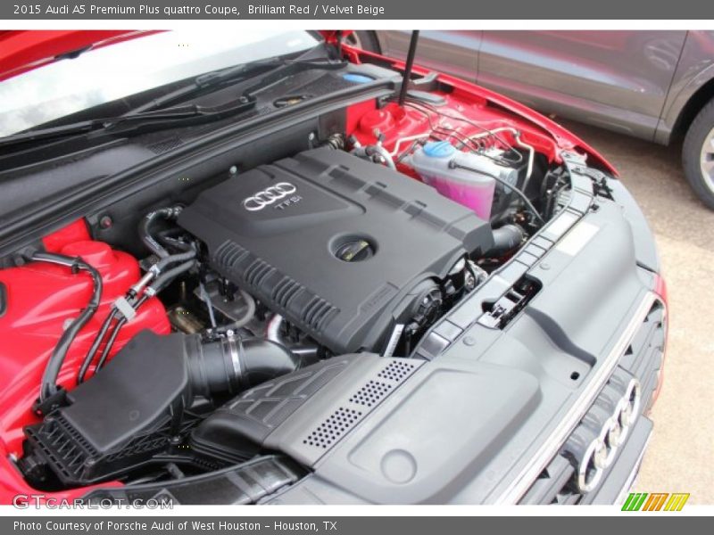 Brilliant Red / Velvet Beige 2015 Audi A5 Premium Plus quattro Coupe