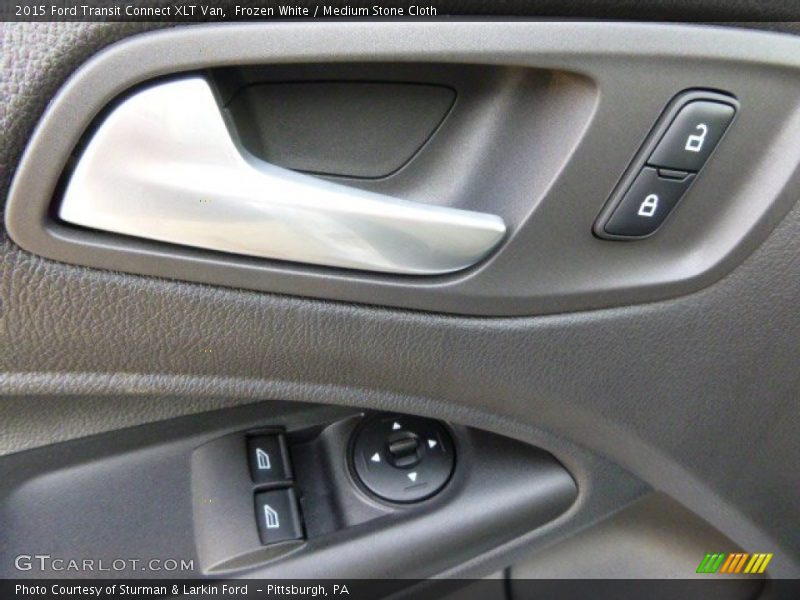 Frozen White / Medium Stone Cloth 2015 Ford Transit Connect XLT Van
