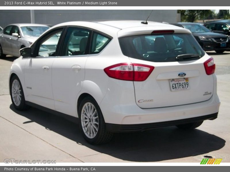 White Platinum / Medium Light Stone 2013 Ford C-Max Hybrid SEL