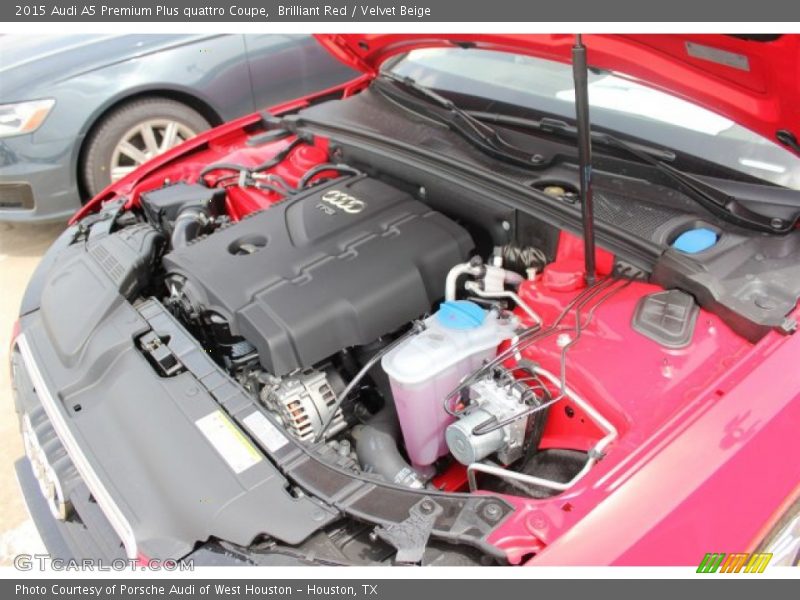 Brilliant Red / Velvet Beige 2015 Audi A5 Premium Plus quattro Coupe