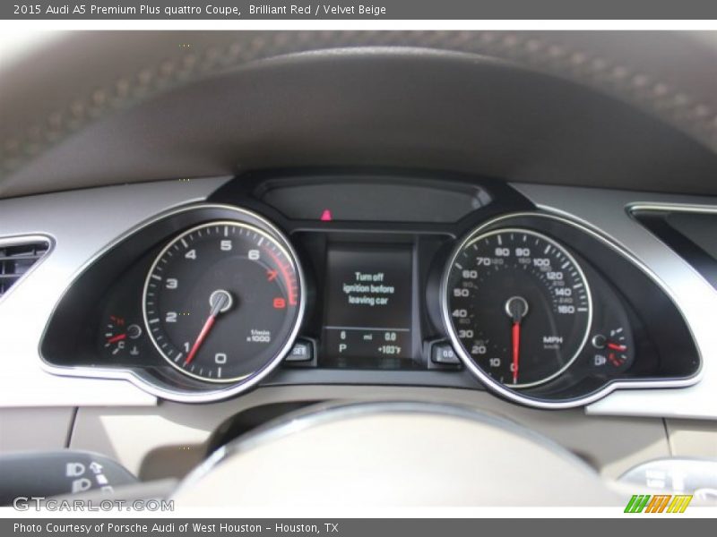 Brilliant Red / Velvet Beige 2015 Audi A5 Premium Plus quattro Coupe
