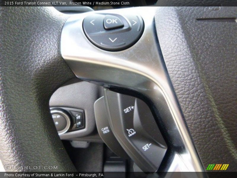 Frozen White / Medium Stone Cloth 2015 Ford Transit Connect XLT Van