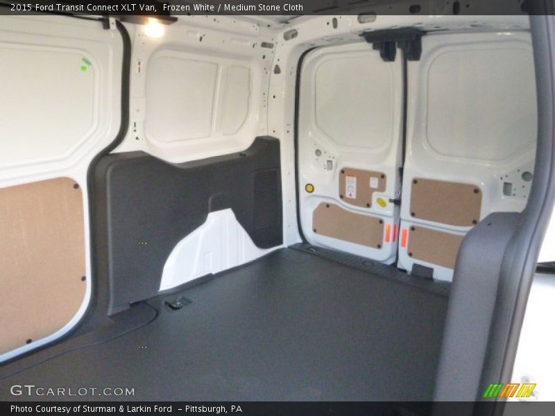 Frozen White / Medium Stone Cloth 2015 Ford Transit Connect XLT Van