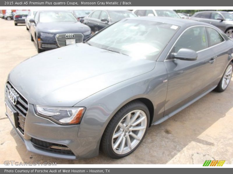 Monsoon Gray Metallic / Black 2015 Audi A5 Premium Plus quattro Coupe