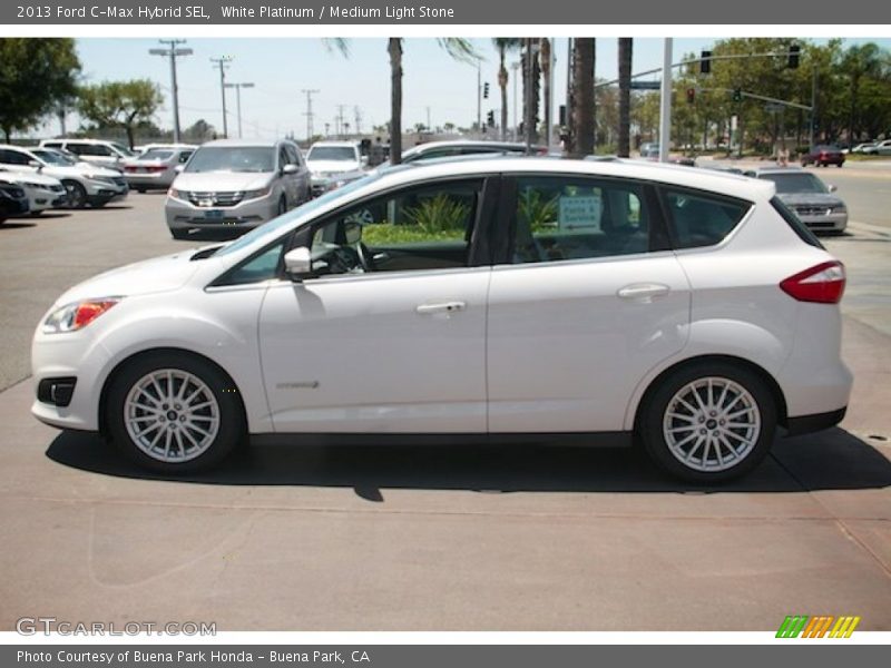 White Platinum / Medium Light Stone 2013 Ford C-Max Hybrid SEL