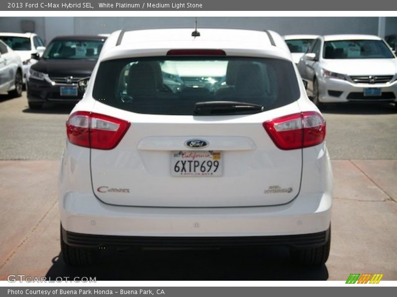 White Platinum / Medium Light Stone 2013 Ford C-Max Hybrid SEL