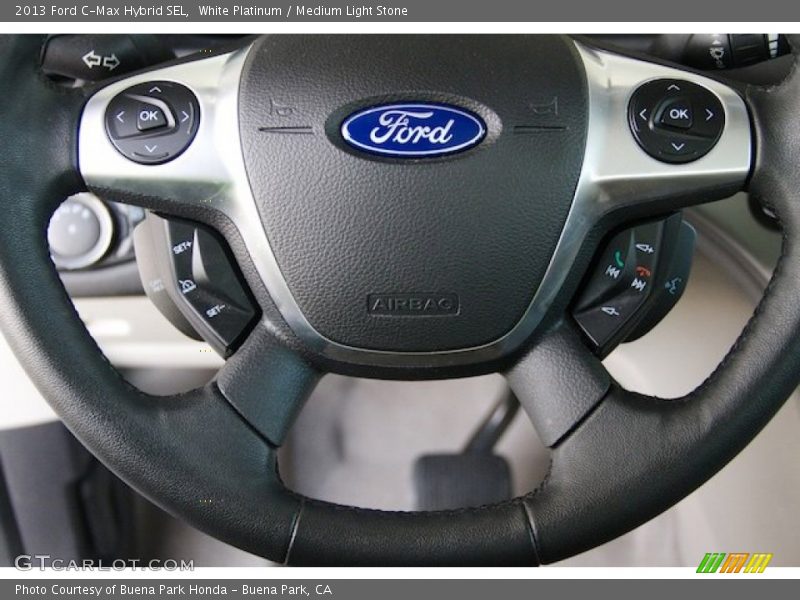 White Platinum / Medium Light Stone 2013 Ford C-Max Hybrid SEL