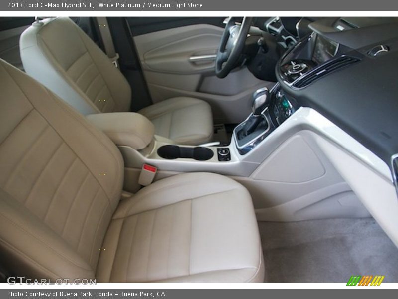 White Platinum / Medium Light Stone 2013 Ford C-Max Hybrid SEL
