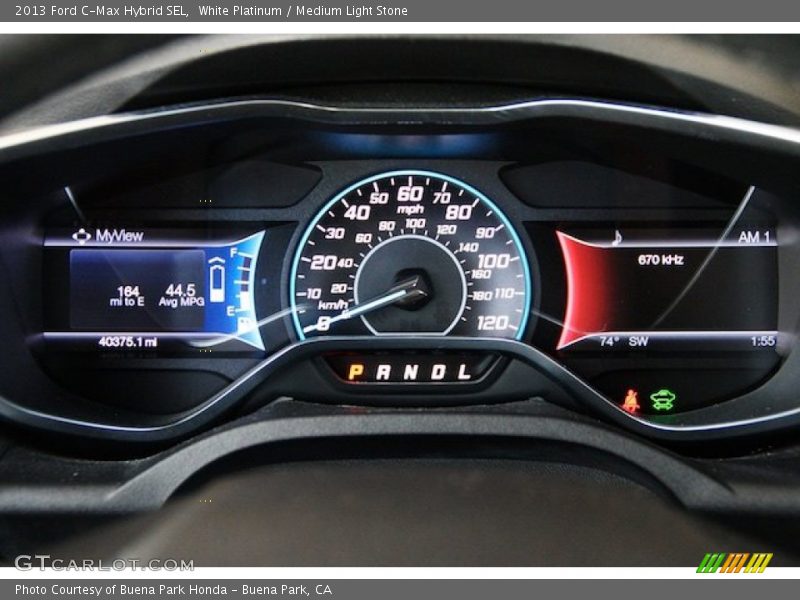 White Platinum / Medium Light Stone 2013 Ford C-Max Hybrid SEL