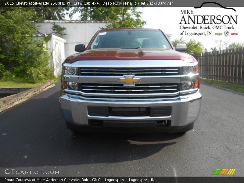 Deep Ruby Metallic / Jet Black/Dark Ash 2015 Chevrolet Silverado 2500HD WT Crew Cab 4x4