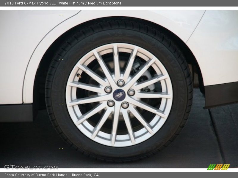 White Platinum / Medium Light Stone 2013 Ford C-Max Hybrid SEL