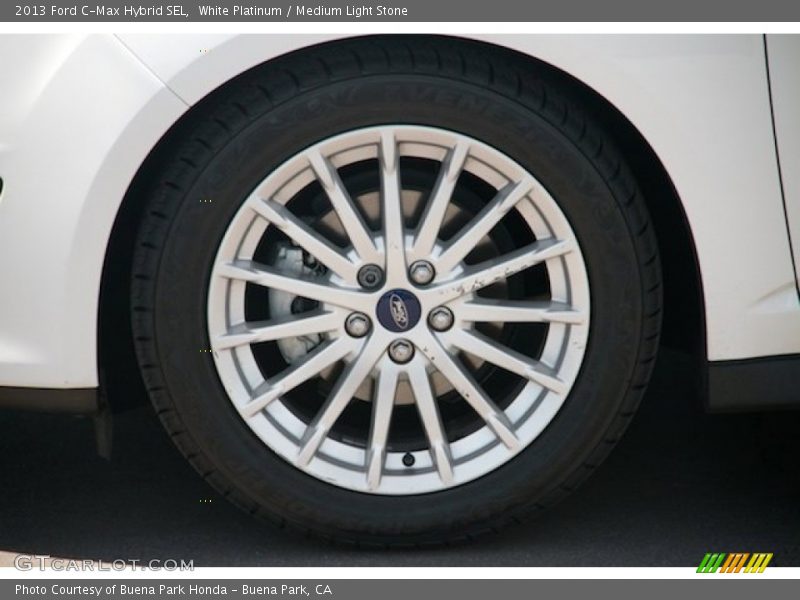 White Platinum / Medium Light Stone 2013 Ford C-Max Hybrid SEL