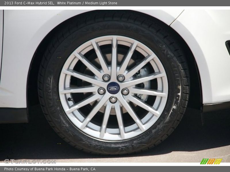 White Platinum / Medium Light Stone 2013 Ford C-Max Hybrid SEL