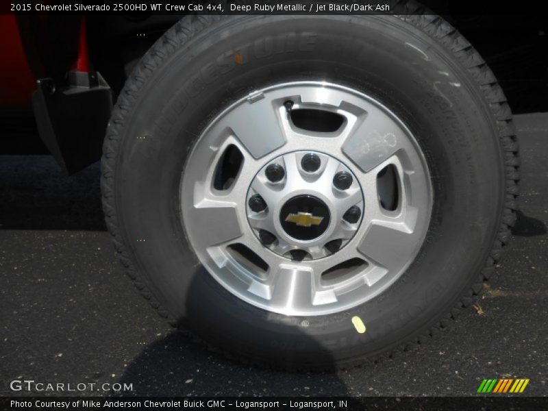 Deep Ruby Metallic / Jet Black/Dark Ash 2015 Chevrolet Silverado 2500HD WT Crew Cab 4x4