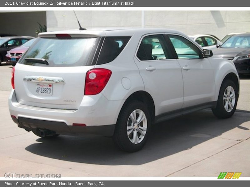 Silver Ice Metallic / Light Titanium/Jet Black 2011 Chevrolet Equinox LS