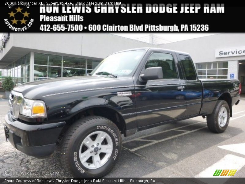 Black / Medium Dark Flint 2006 Ford Ranger XLT SuperCab 4x4