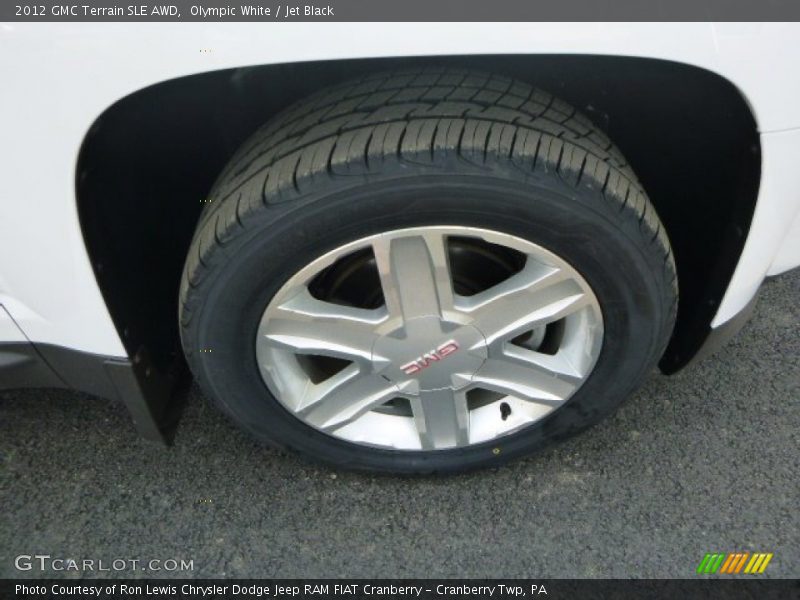 Olympic White / Jet Black 2012 GMC Terrain SLE AWD