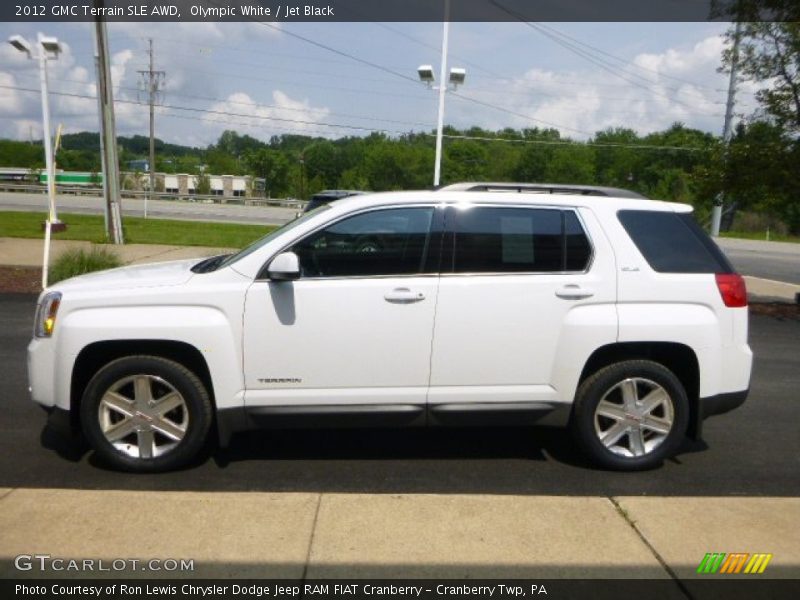 Olympic White / Jet Black 2012 GMC Terrain SLE AWD