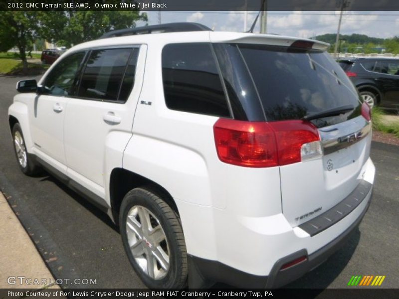Olympic White / Jet Black 2012 GMC Terrain SLE AWD