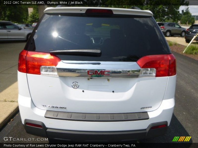 Olympic White / Jet Black 2012 GMC Terrain SLE AWD