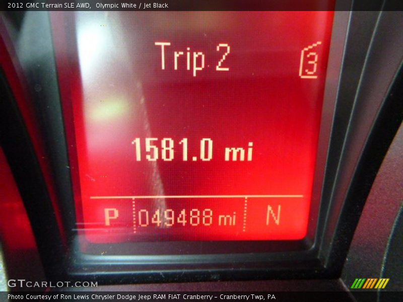 Olympic White / Jet Black 2012 GMC Terrain SLE AWD