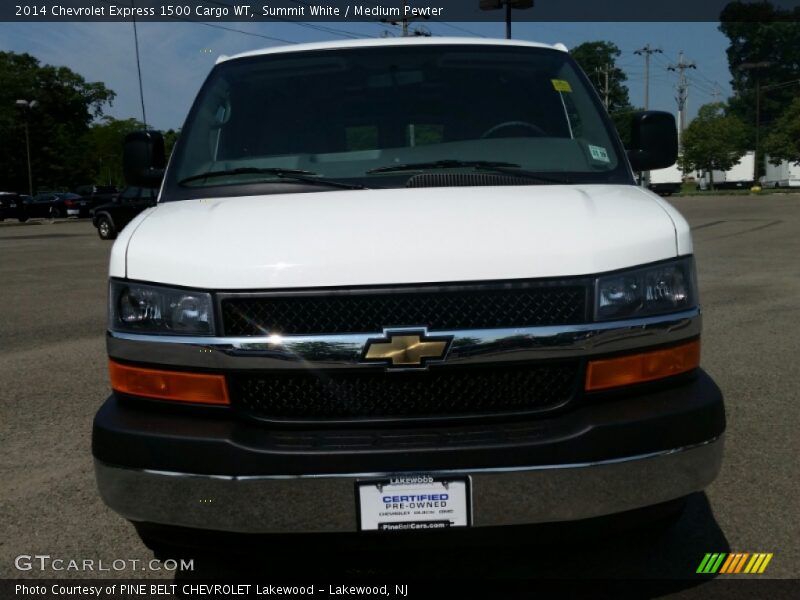 Summit White / Medium Pewter 2014 Chevrolet Express 1500 Cargo WT