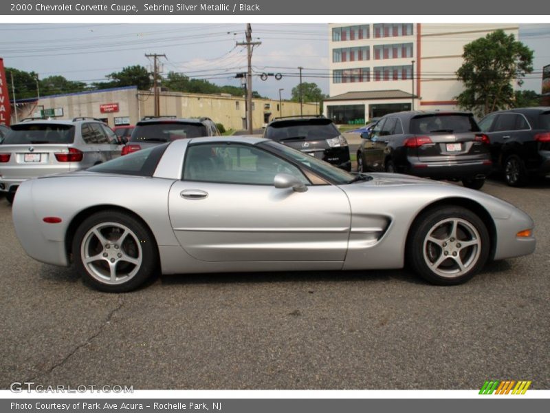 Sebring Silver Metallic / Black 2000 Chevrolet Corvette Coupe