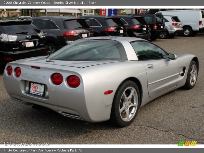 Sebring Silver Metallic / Black 2000 Chevrolet Corvette Coupe