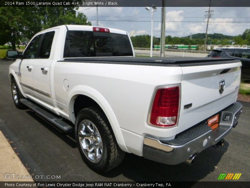 Bright White / Black 2014 Ram 1500 Laramie Quad Cab 4x4