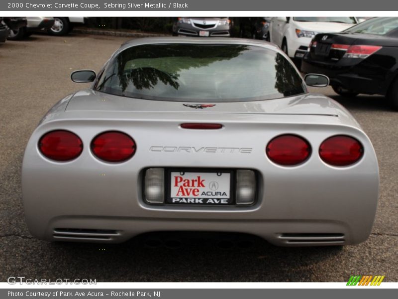 Sebring Silver Metallic / Black 2000 Chevrolet Corvette Coupe