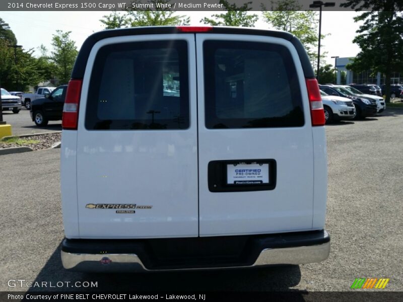 Summit White / Medium Pewter 2014 Chevrolet Express 1500 Cargo WT
