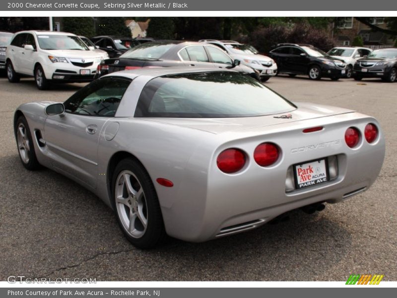 Sebring Silver Metallic / Black 2000 Chevrolet Corvette Coupe