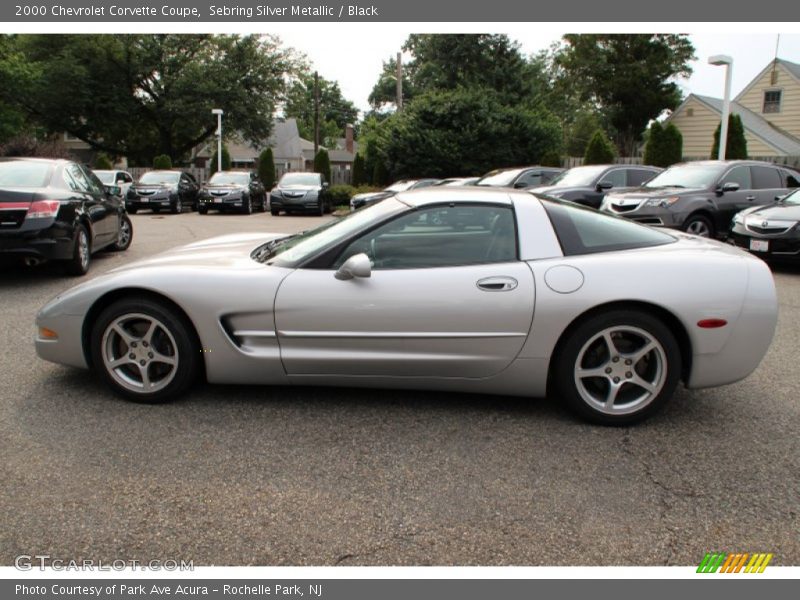 Sebring Silver Metallic / Black 2000 Chevrolet Corvette Coupe