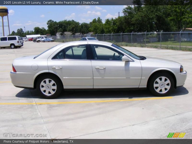 Ceramic White Pearlescent / Shale/Dove 2005 Lincoln LS V6 Luxury