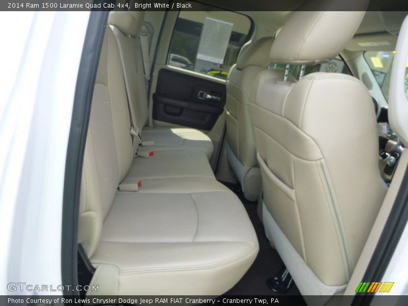 Bright White / Black 2014 Ram 1500 Laramie Quad Cab 4x4