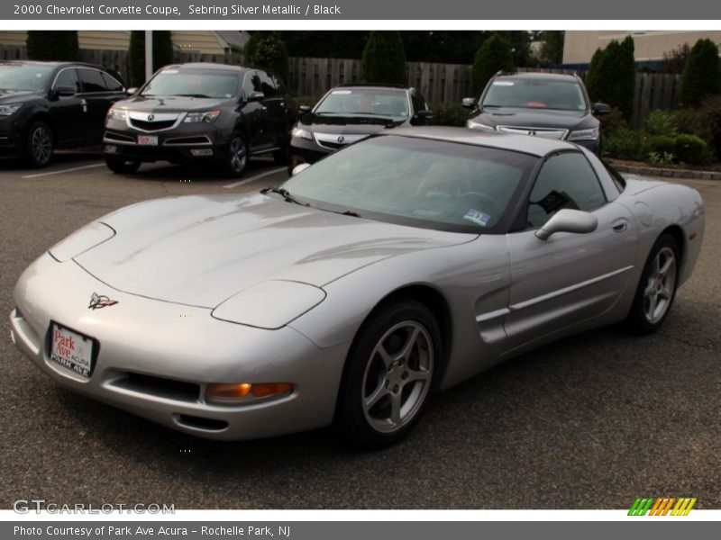 Sebring Silver Metallic / Black 2000 Chevrolet Corvette Coupe