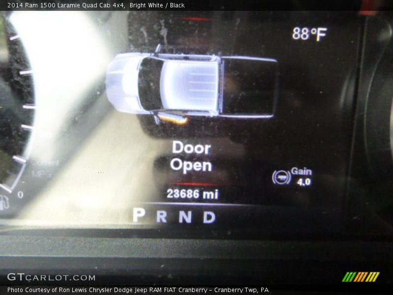Bright White / Black 2014 Ram 1500 Laramie Quad Cab 4x4