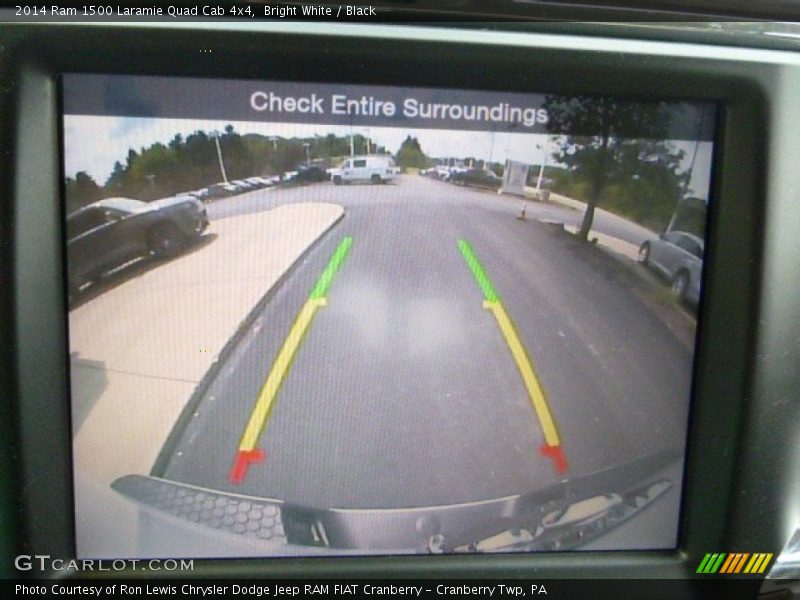 Bright White / Black 2014 Ram 1500 Laramie Quad Cab 4x4