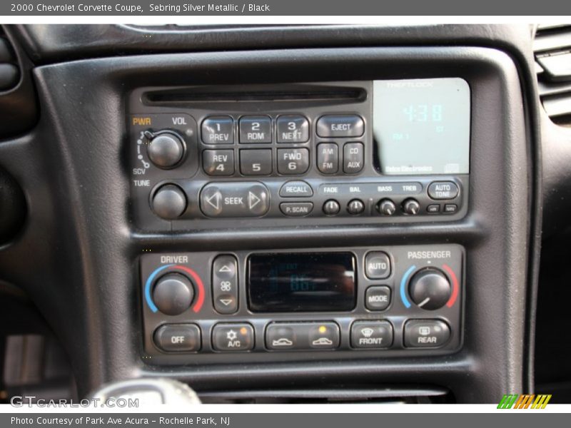 Controls of 2000 Corvette Coupe