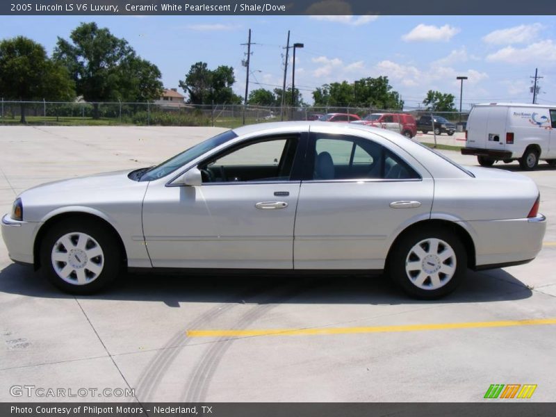 Ceramic White Pearlescent / Shale/Dove 2005 Lincoln LS V6 Luxury