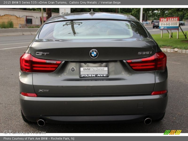 Callisto Grey Metallic / Venetian Beige 2015 BMW 5 Series 535i xDrive Gran Turismo